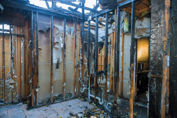 Professional Fire Damage Removal technician working in Garnet, CA